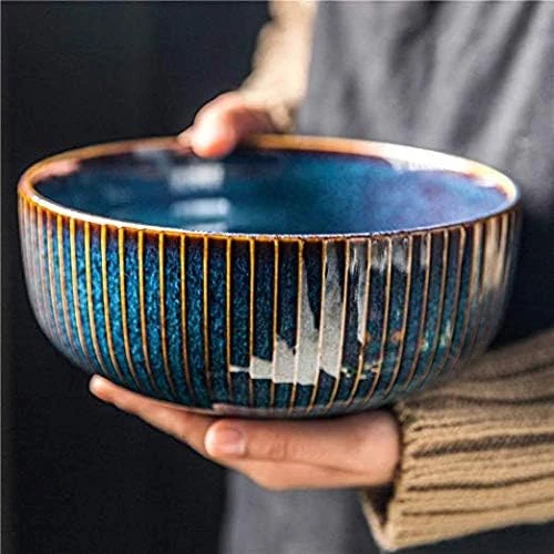 CSYY Large Salad Bowl, 1800ml Large Bowl Porcelain Fruit Serving Bowls, Stylish