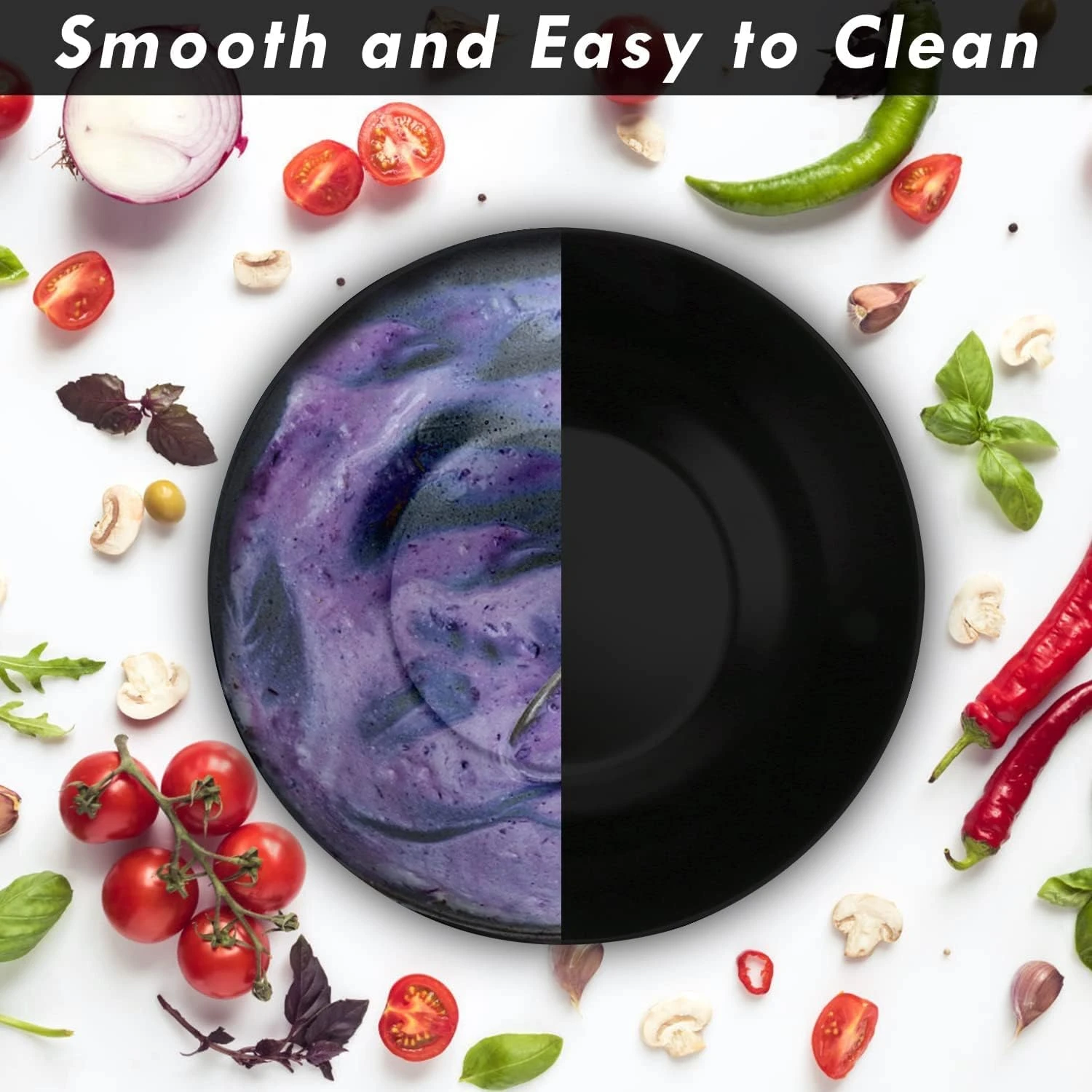 Fitmos Salad Bowls, Large Salad Bowl with Lid and Servers, Bamboo Salad Bowl Set