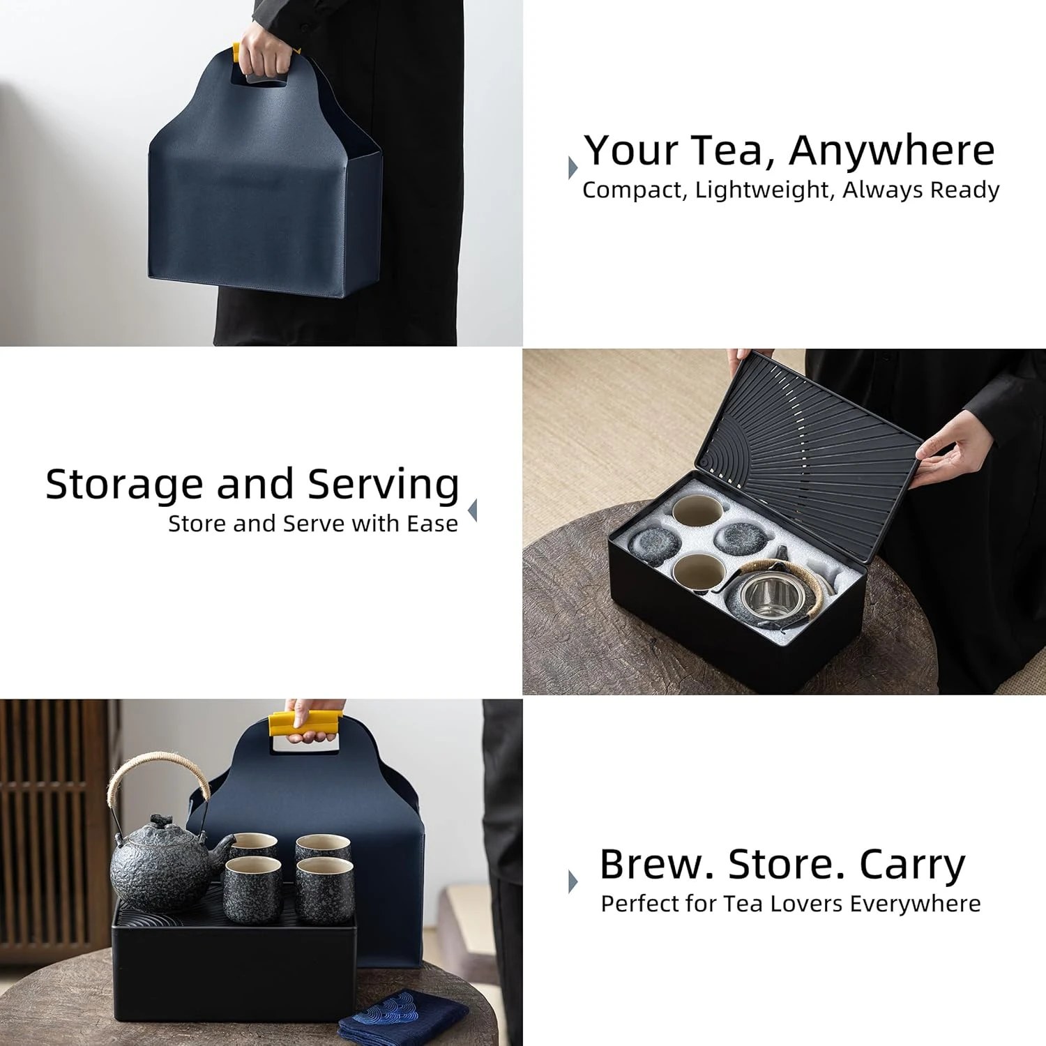 TEANAGOO Japanese Tea Set, Chinese Tea Sets, Porcelain Japanese Tea Cups, Chines