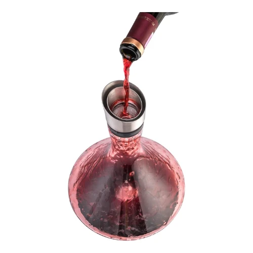 NEW PACIFIC YOUYAH Red Wine Carafe Wine Decanter With Built-in-Aerator, Stainles