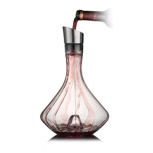 NEW PACIFIC YOUYAH Red Wine Carafe Wine Decanter With Built-in-Aerator, Stainles