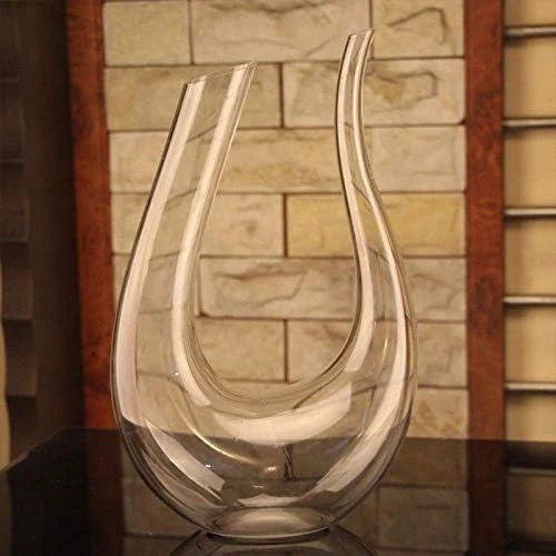 Wine Decanter 1.2L U Shape Classic Wine Aerator, Red Wine Carafe, Wine Gifts, Wi