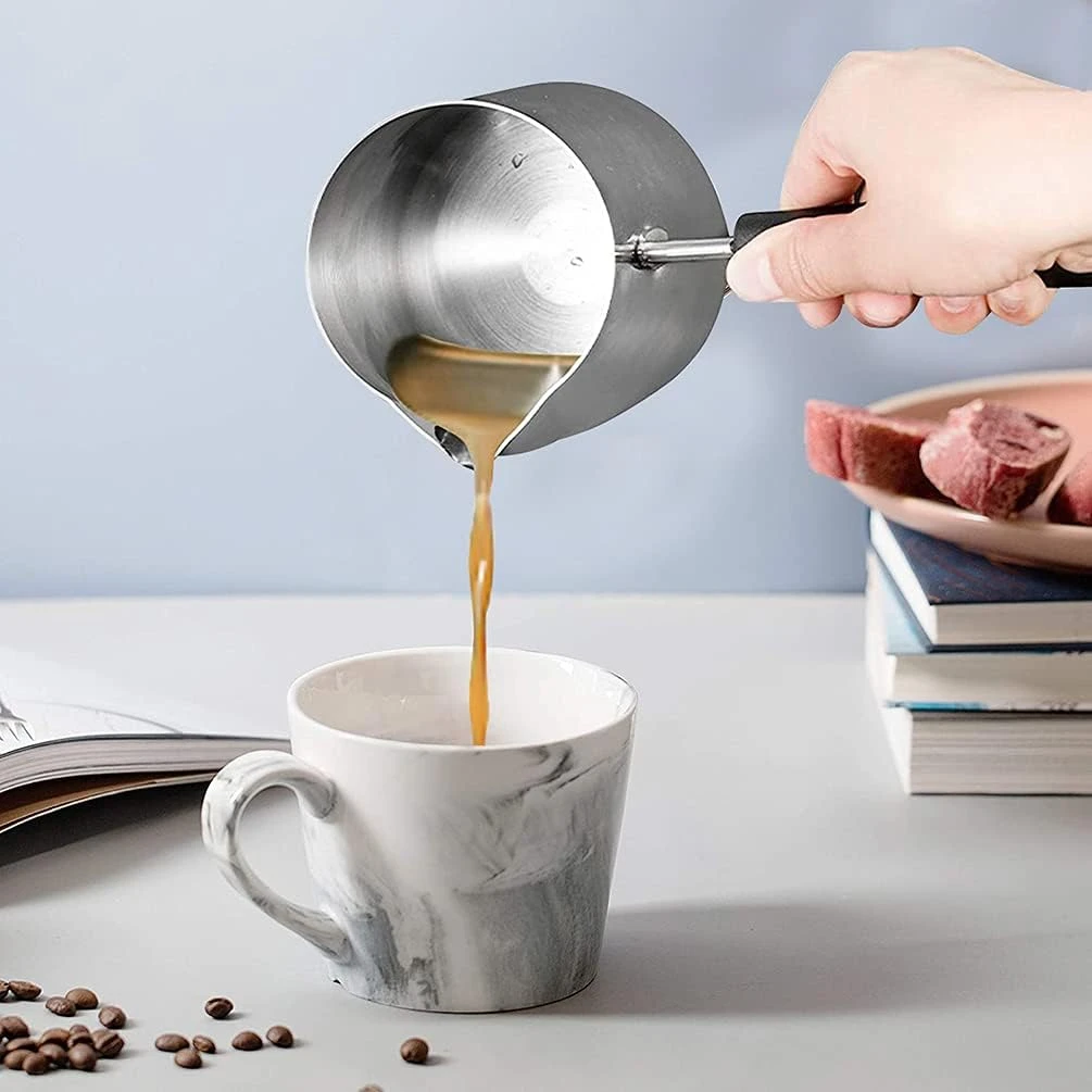 Funito 600ML/20oz Turkish Coffee Pot – 304 Stainless Steel Coffee and Butter War