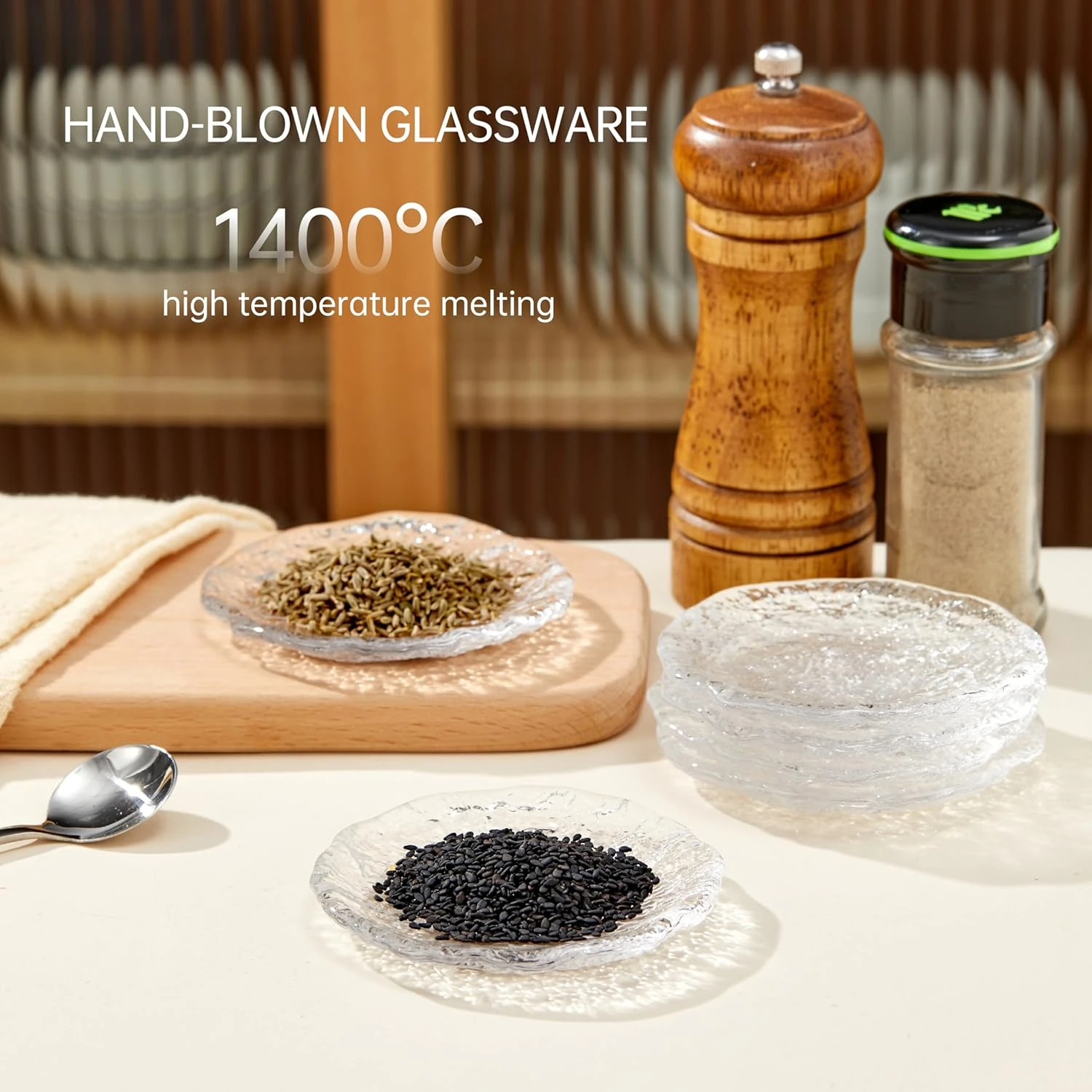 Cryyam Soy Sauce Dishes, Small Dipping Sauce Cups and Bowls, 3.1 Inch Clear Serv