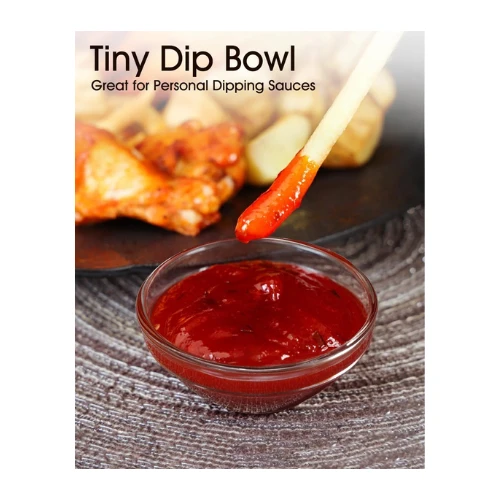 beroca Mini Glass Bowls, 3in 2.5oz Small Prep Bowl, 10 pcs Stackable Pinch Bowls