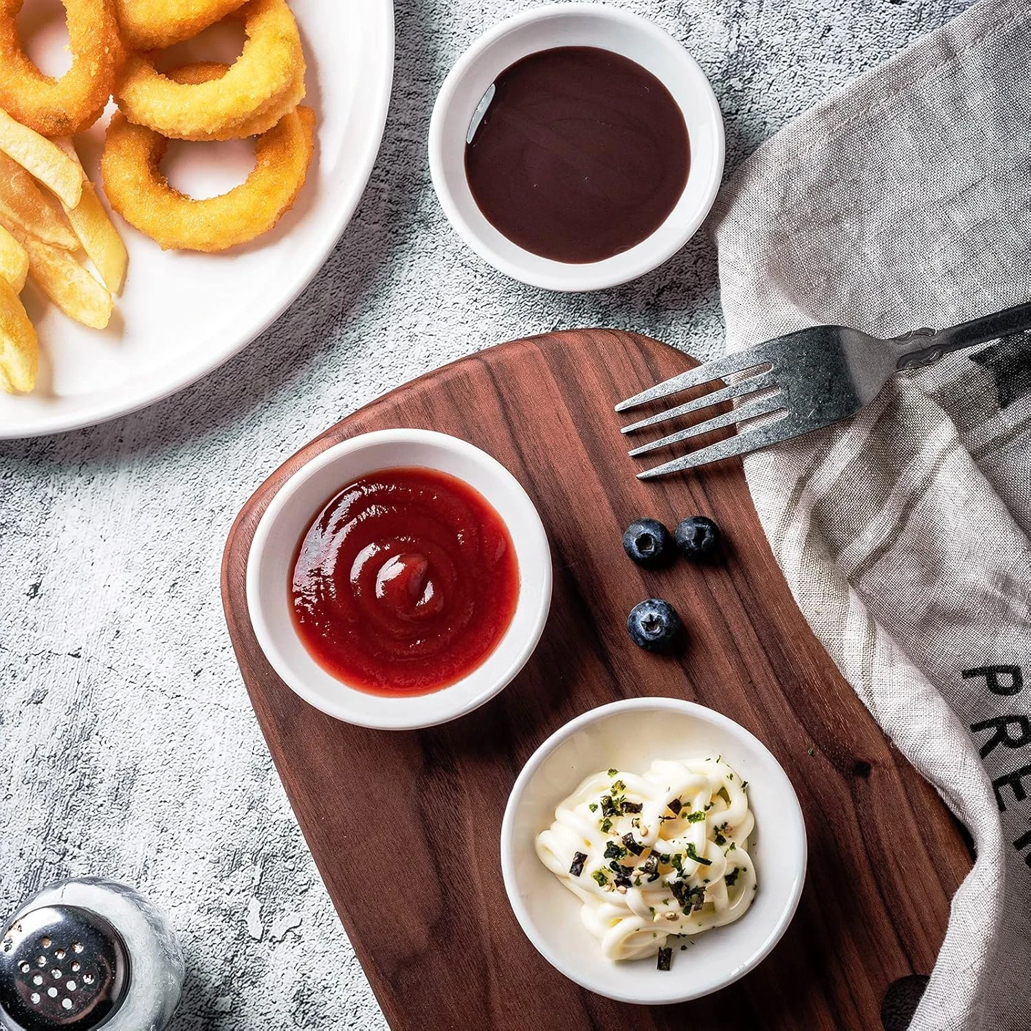 UIBFCWN Sauce Dish Dipping Bowls, 12 Pack Ceramic Dip Bowls Set, 1.2 Oz Soy Sauc