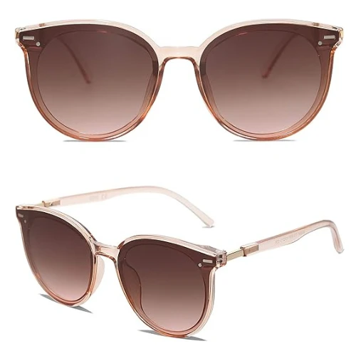 SOJOS Classic Retro Round Sunglasses Women Men Large Glasses SJ2067