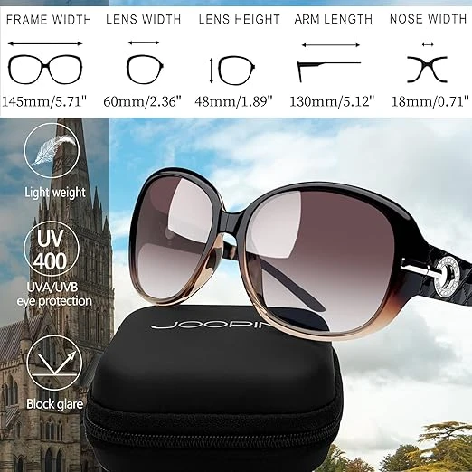 Joopin Sunglasses for Women Oversized Shades for Ladies Trendy Large Rectangle S