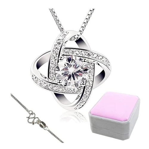 Stayoung Women's 925 Sterling Silver Pearl Necklace with Original Chain 45 cm Le