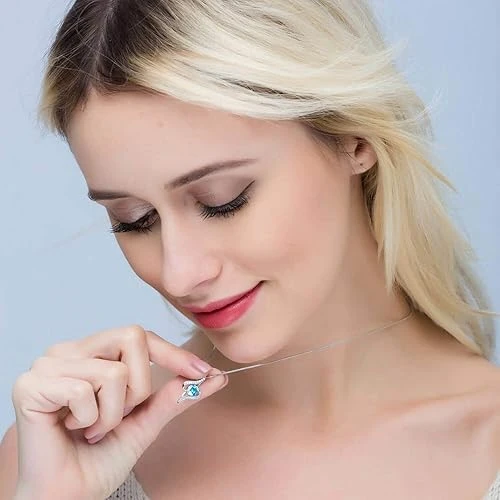 J.Rosée Swarovski Elements 925 Sterling Silver Necklace The Eye Of The Lover For