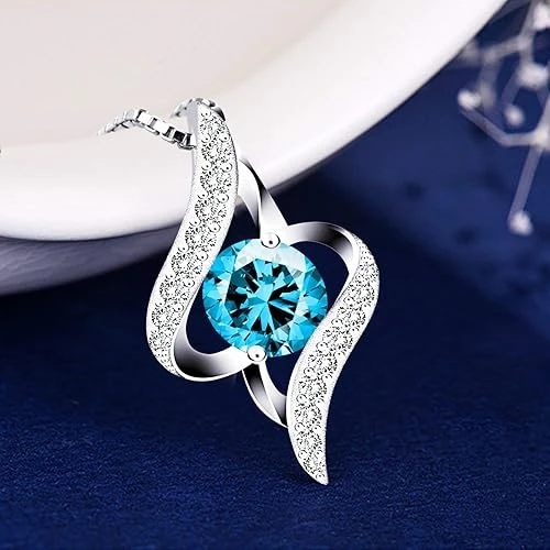 J.Rosée Swarovski Elements 925 Sterling Silver Necklace The Eye Of The Lover For