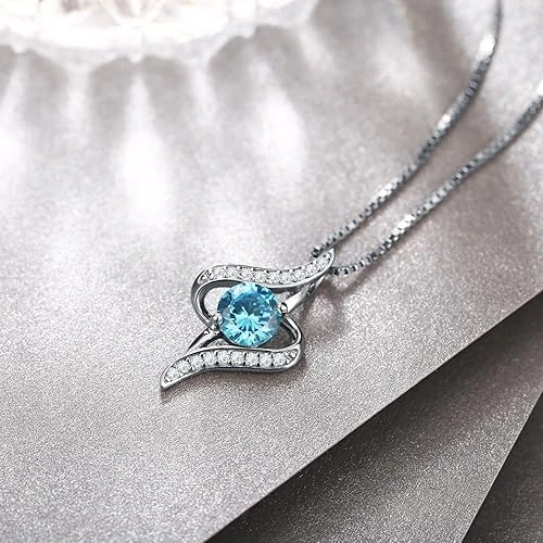 J.Rosée Swarovski Elements 925 Sterling Silver Necklace The Eye Of The Lover For