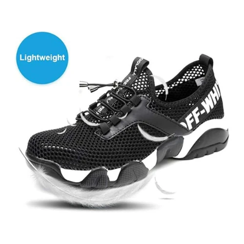 DUCHIC Indestructible Steel Toe Shoes Men Women Work Safety Shoes Slip Resistant