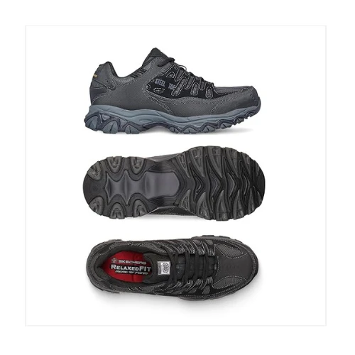 Skechers Cankton-U Mens Industrial Sneaker Shoes , Brown , 39.5 EU