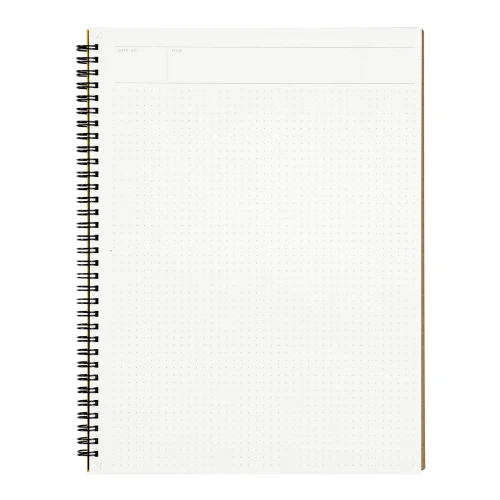 Maruman MNEMOSYNE Notebook 11.69 x 8.66 Inches (A4), 5mm dot grid, 70 Sheets (N1