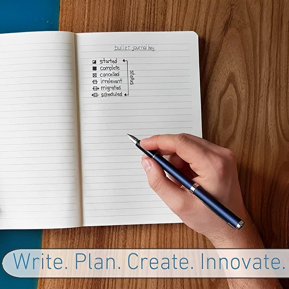 A5 Ruled Notebook Journal 360 Page with Pen Loop, Hardcover Writing Notebooks, P