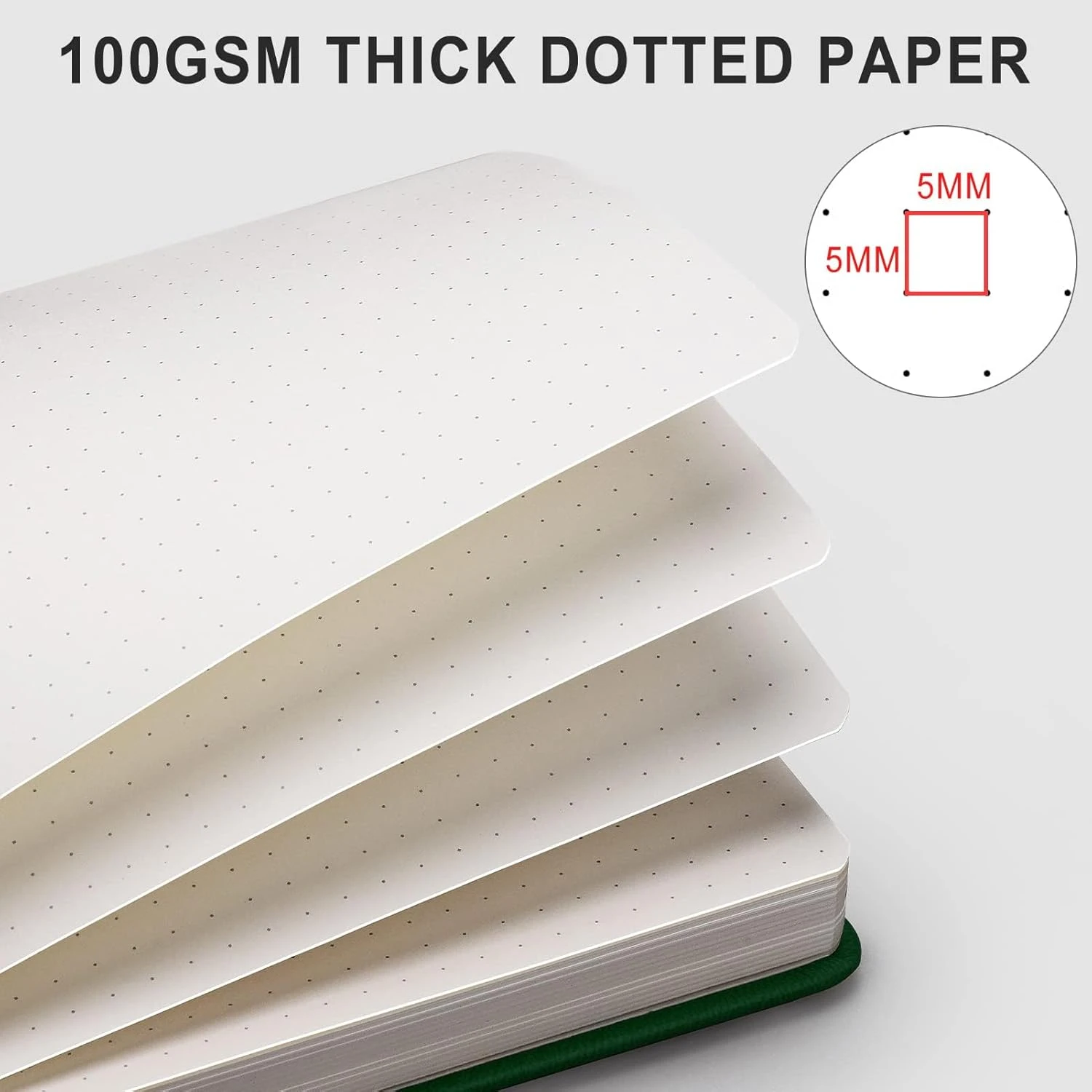 Bullet Dotted Journal - 320 Numbered Pages Dot Grid Notebook A5 Thick Journal, 1