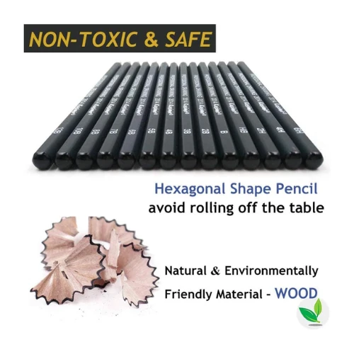 Diagtree Pencils Artist Sketching Set Drawing Pencils Set, 14pcs Sketching Penci