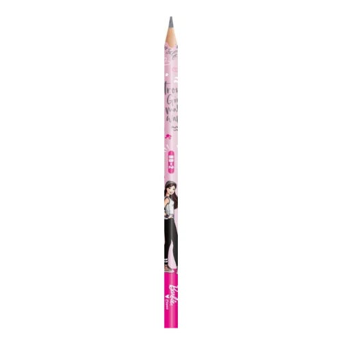 Maped - Barbie HB Pencil with Eraser Head - Pack of 6 - Wooden Pencils with Eras