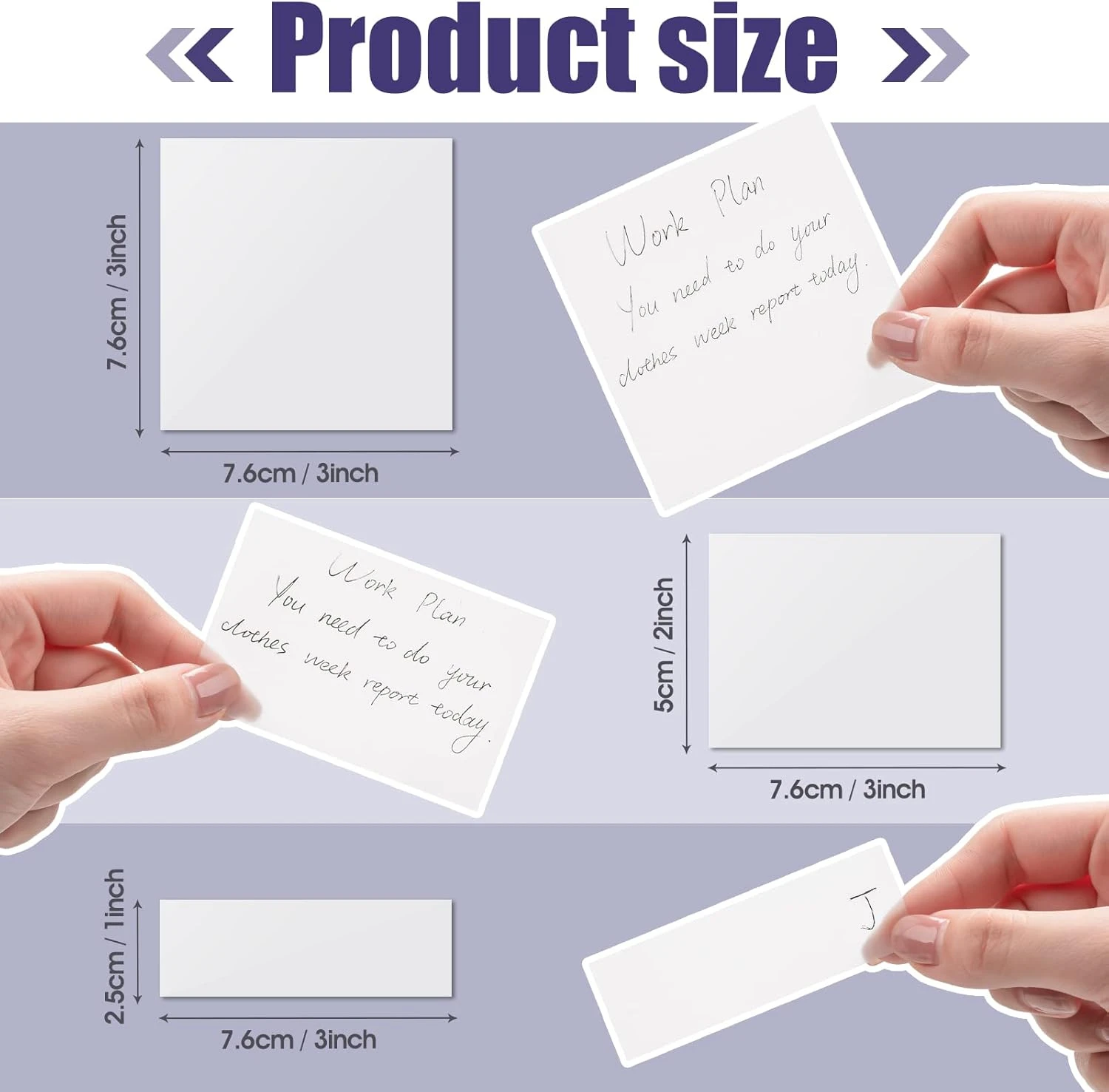 Zonon 12 Packs 600 Pieces Translucent Sticky Notes See Through Clear Sticky Note