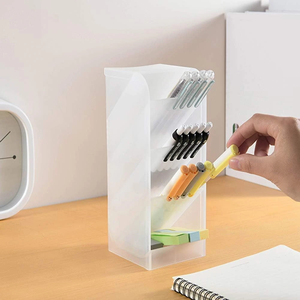 Marbrasse 3 Pcs Big Desk Organizer- Pen Organizer Storage for Office, School, Ho