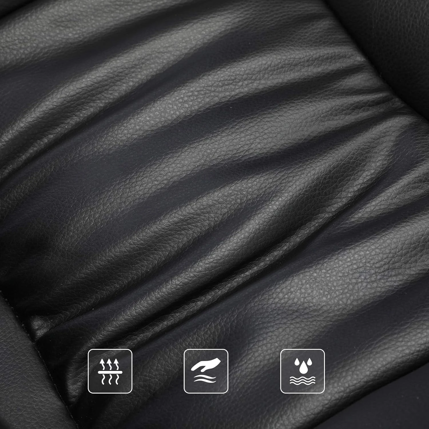 Songmics Office Chair Swivel Office Chair, Max. Load Capacity 150 Kg, Black Obg2