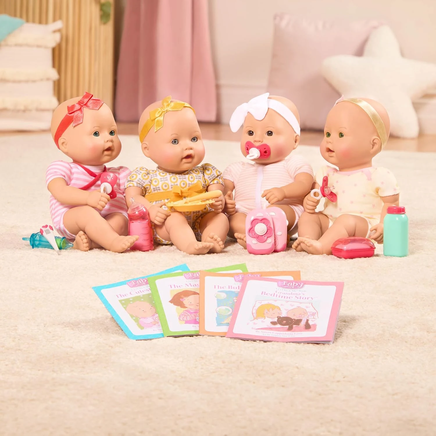 Baby Sweetheart by Battat – Bed Time 12-inch Soft-Body Newborn Baby Doll with Ea