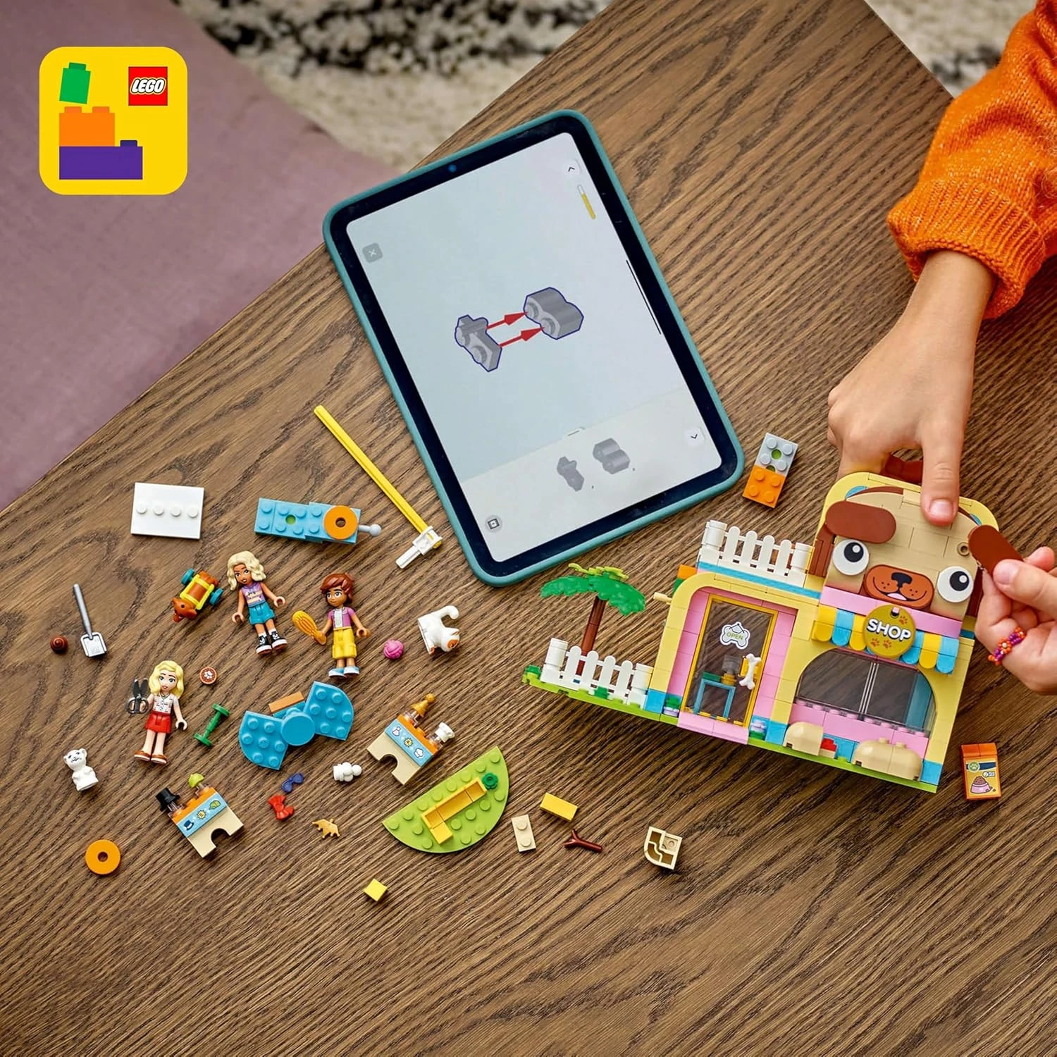 LEGO Friends Pet Accessories Shop Toy Building Playset, Kids’ Pretend-Play Set w