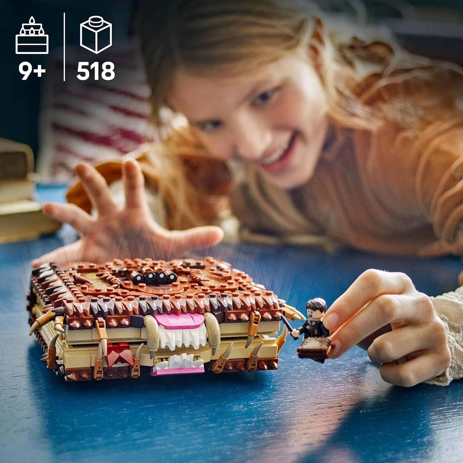 LEGO Harry Potter Chomping Monster Book Of Monsters – Interactive Toy with Pull-