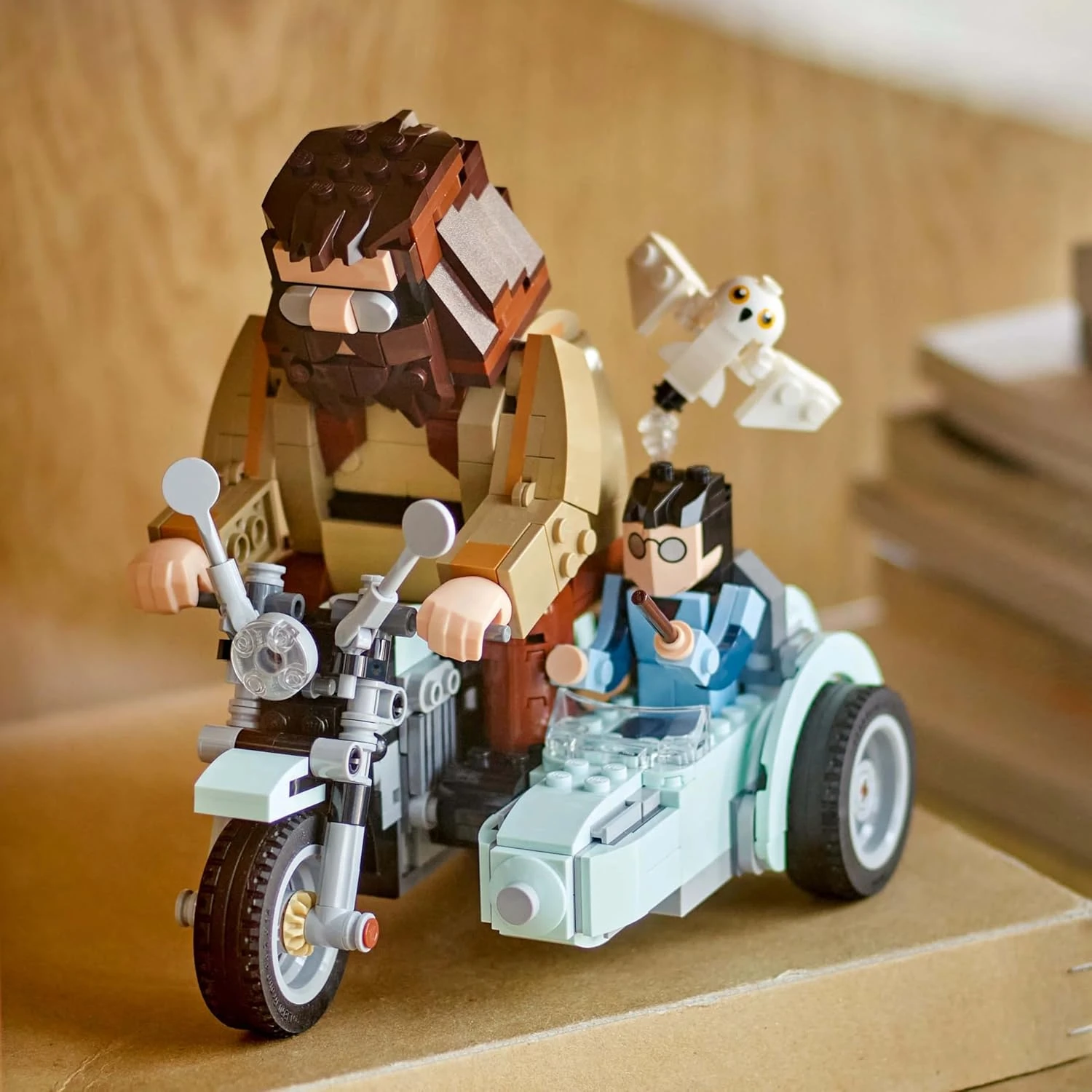 LEGO Harry Potter Hagrid & Harry’s Motorcycle Ride, Movable Brick-Built Motorbik