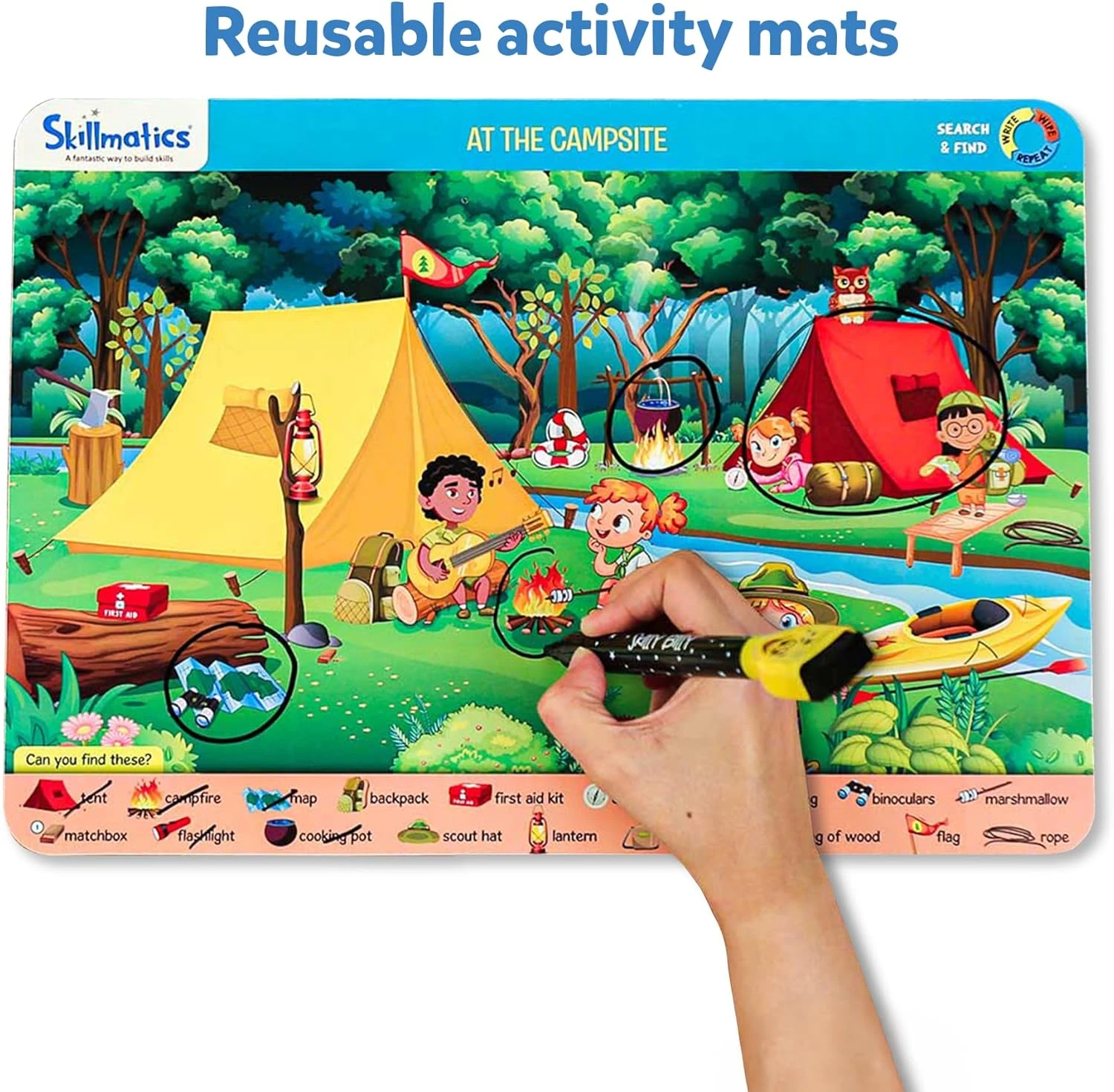 Skillmatics Search and Find Educational Game - Reusable Preschool Learning Activ