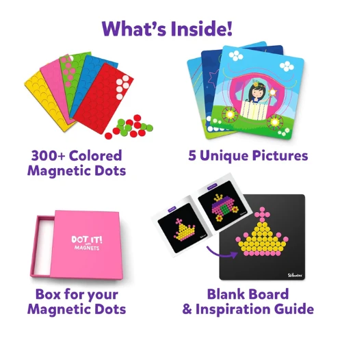 Skillmatics Dot It with Magnets - Unicorns and Princesses, Repeatable Art for Ki
