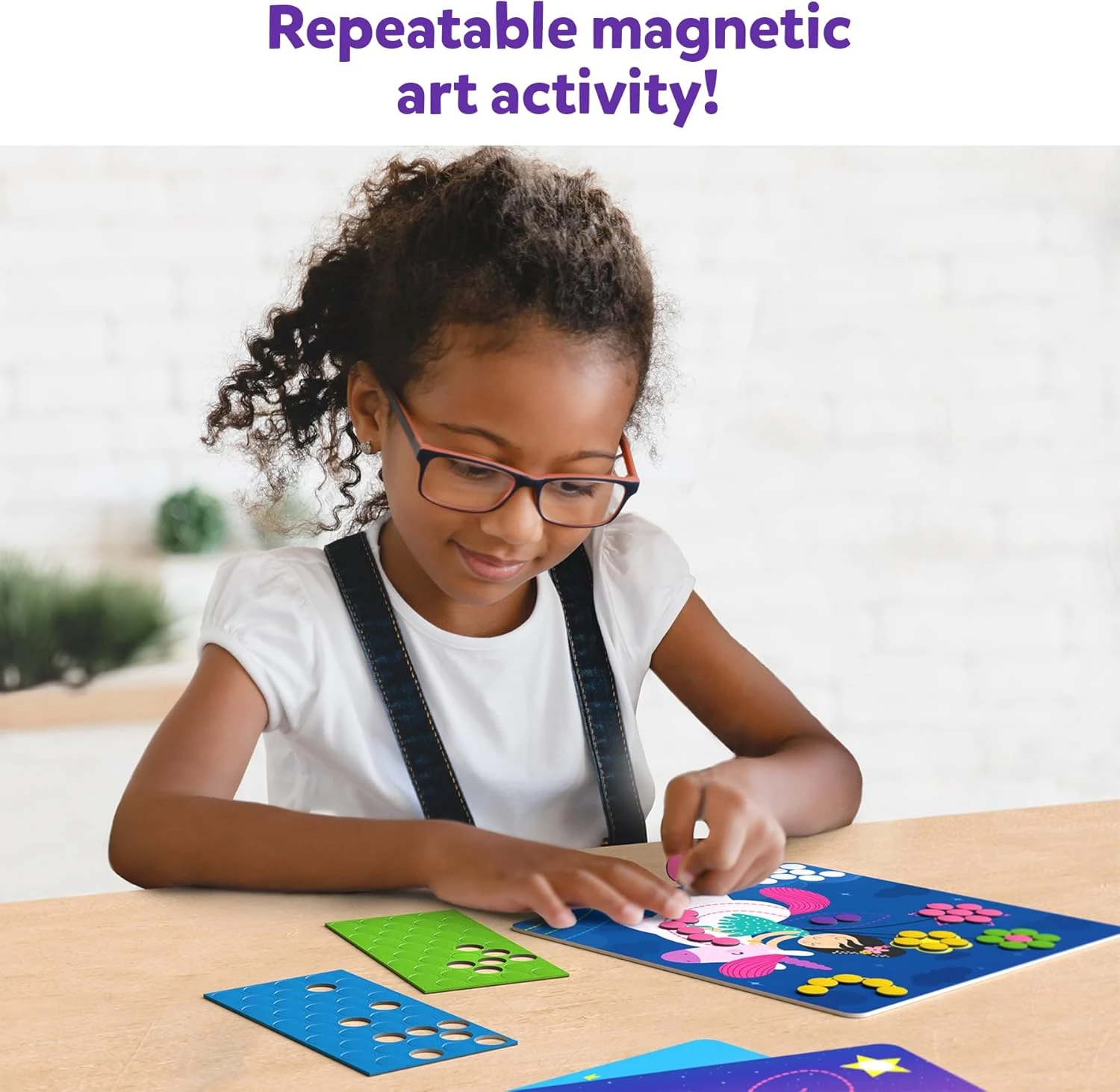 Skillmatics Dot It with Magnets - Unicorns and Princesses, Repeatable Art for Ki
