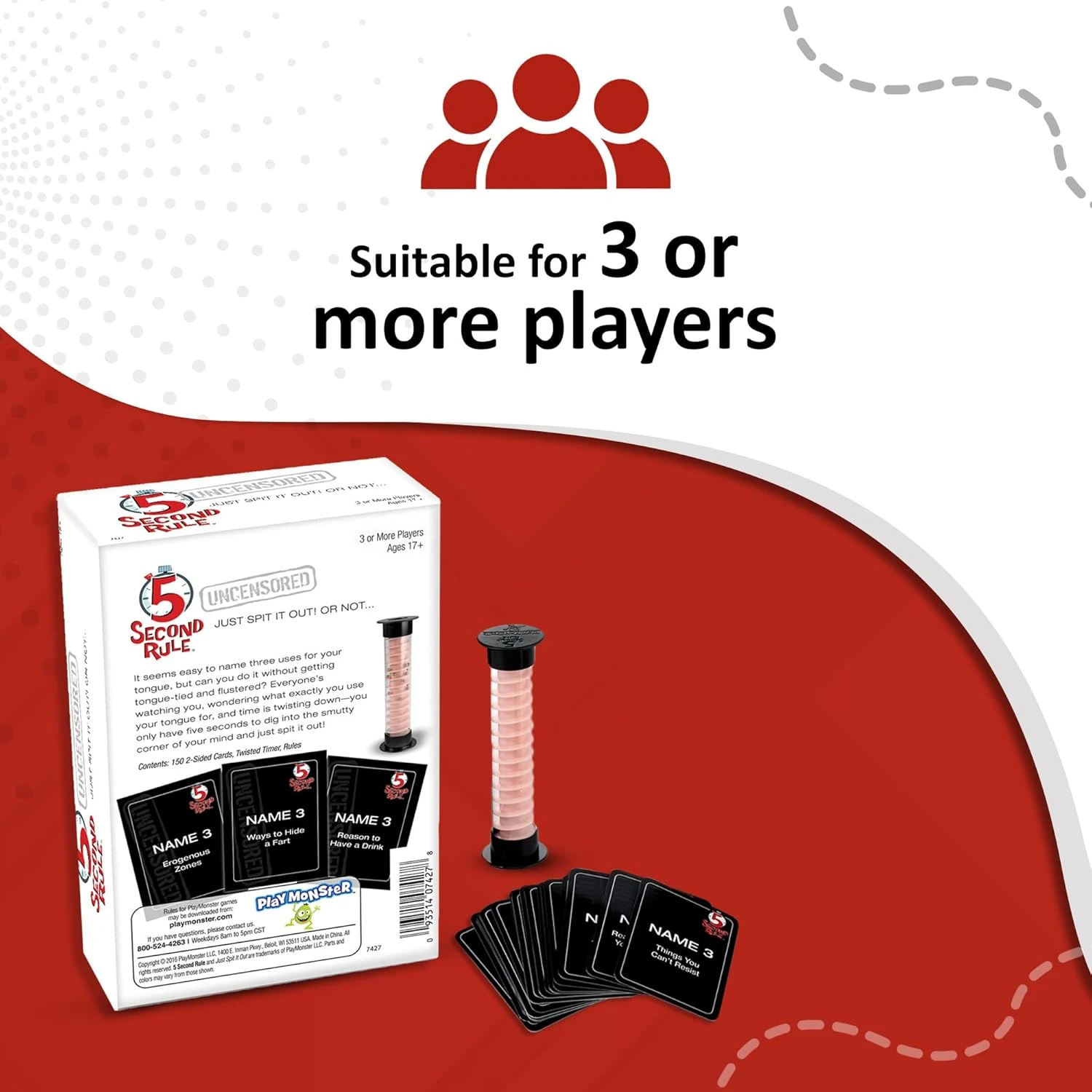 Playmonster 5 Second Rule Uncensored - Just Spit It Out... Or Not - Quick Thinki