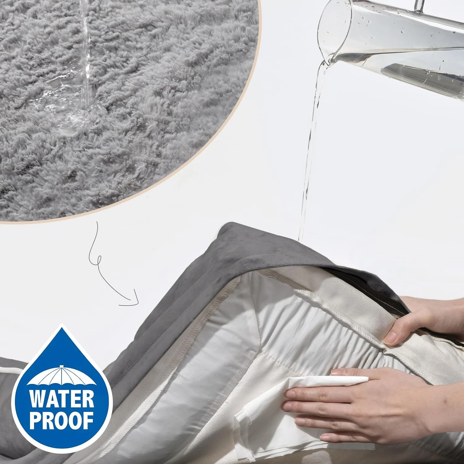 Comfort Expression Waterproof Orthopedic Dog Bed Foam Dog Couch Dog Beds for Lar