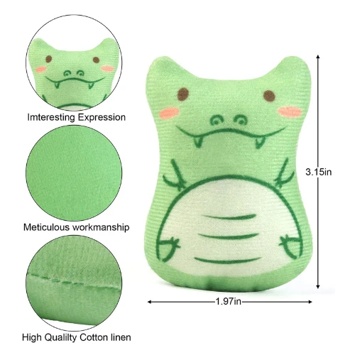 Sunscreen 5 Pack Catnip Toys, Catnip Toy Pillow, Interactive Catnip Filled Kitte