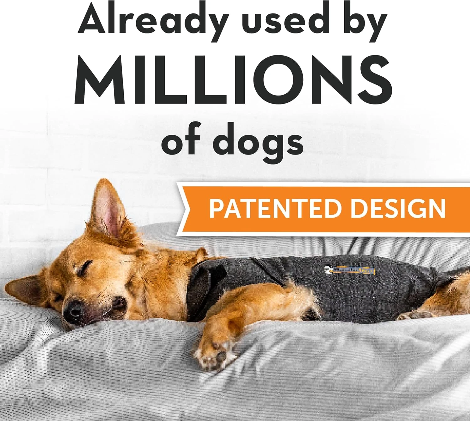 ThunderShirt Classic Dog Anxiety Jacket, Heather Gray, Medium