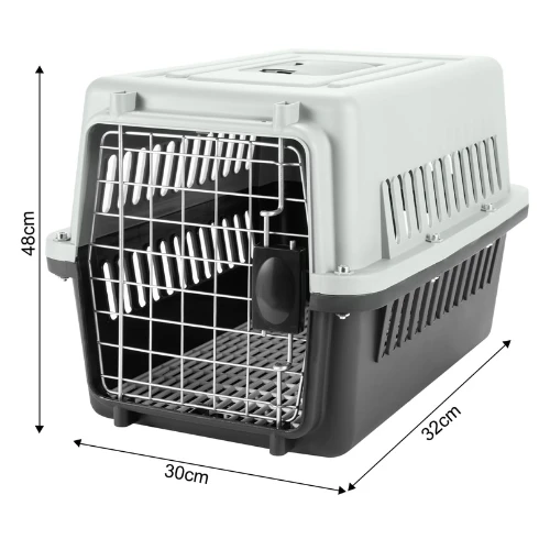 SKY-TOUCH Portable Hard Sided Pet Carrier Carry Breathable Crate Puppy Cage Tote