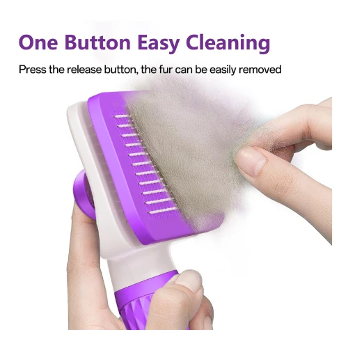 ACE2ACE Cat Brush, Dog Brush, Self Cleaning Cat Dog Slicker Brush, Pet Grooming 