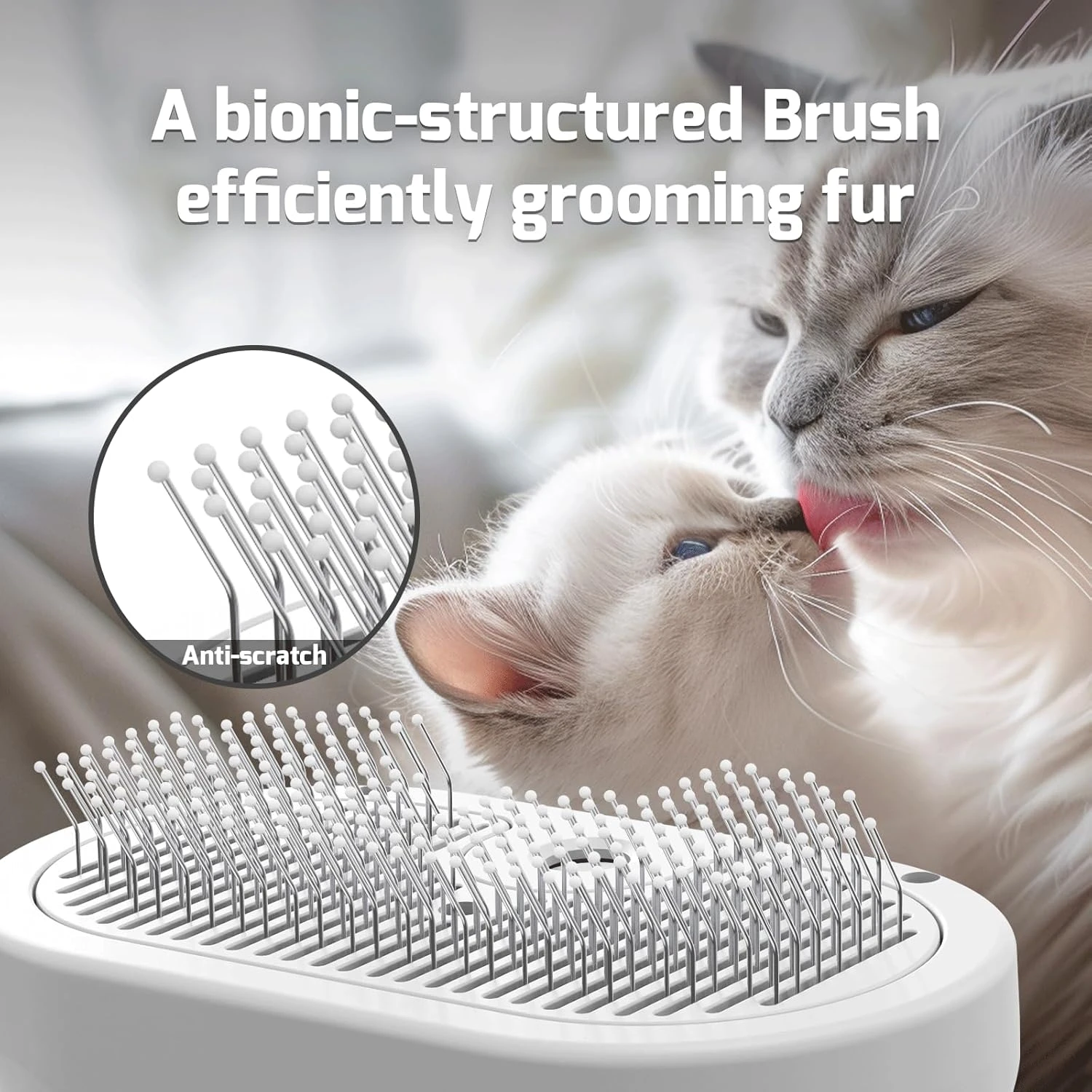 Pecait Spray Cat Brush for Shedding, 3 In 1 Steam Cat Brush Self Cleaning Dog Br