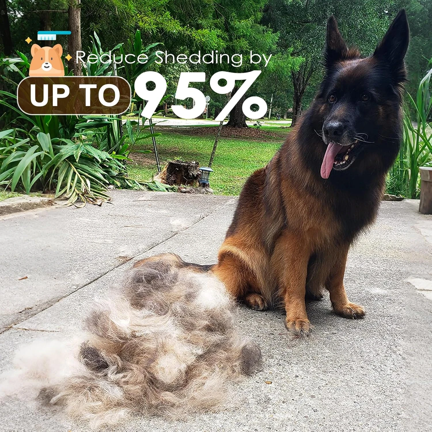 Aidiyapet Undercoat Brush for Dogs, Cats, Dog Brush & Cat Brush for Long Hair, C