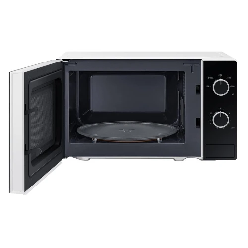 Samsung Solo Microwave Oven with Full Glass Door, 20L, White, Dual Dial, MS20A30