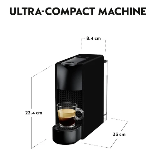 Nespresso Essenza Mini Coffee Machine by Nespresso, Piano Black - UAE Version