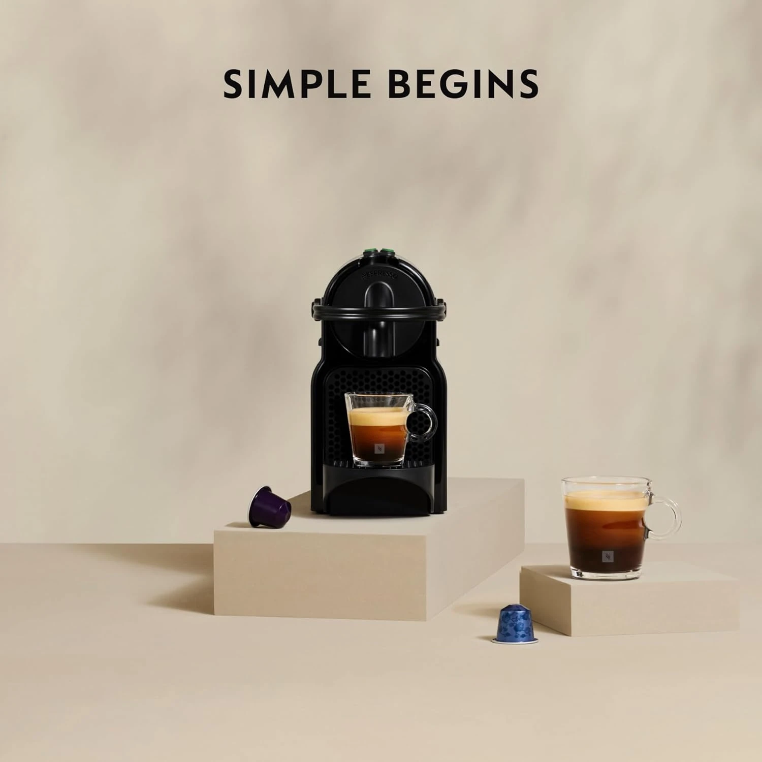 NESPRESSO Inissia Coffee Machine by Nespresso, Black – UAE Version