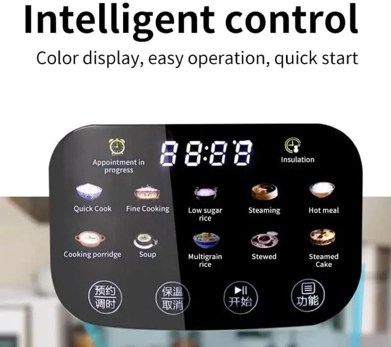 XVersion 3L Low Sugar Rice Cooker with Steamer – Smart Multi Cooker for Rice, So