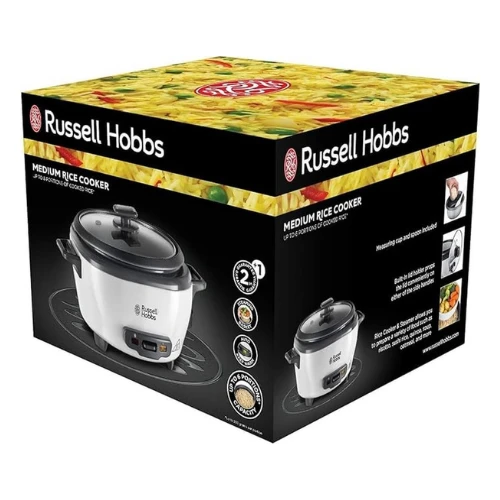 Russell Hobbs Rice Cooker Small [Medium] 0.8L (incl. steamer insert, reheat func