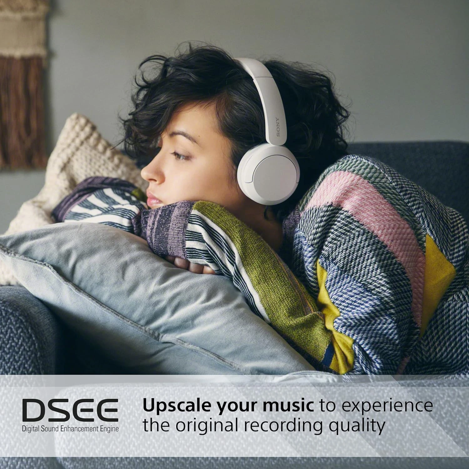 Sony WHCH520 Wireless Headphones White