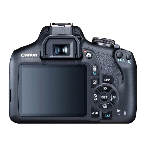 Canon EOS 2000D with EF-S 18-55mm IS, Lens & EF 75-300mm- black