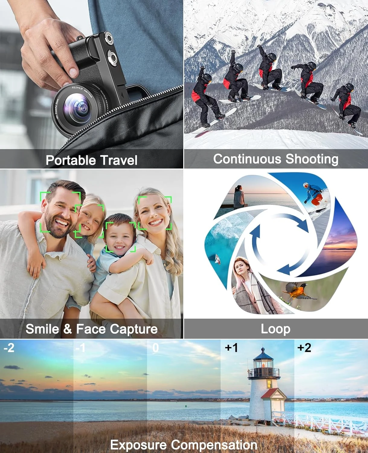 4K Digital Camera for Photography and Video, Autofocus Anti-Shake 48MP Vlogging 