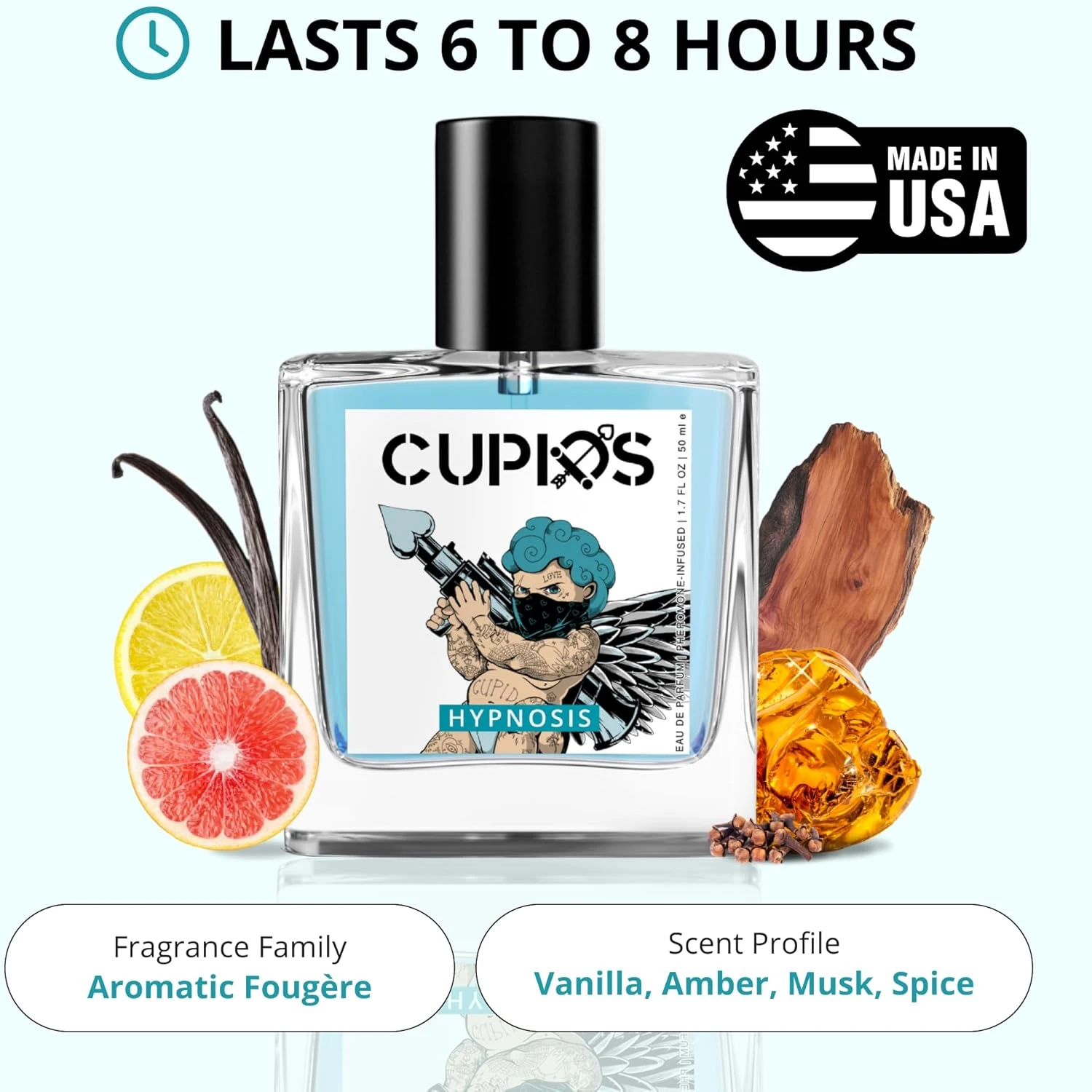 Cupids Original EDP Hypnosis 2.0 Pheromone-Infused Cologne for Men - Pheromone P